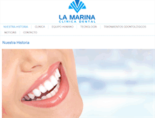 Tablet Screenshot of clinicalamarina.com